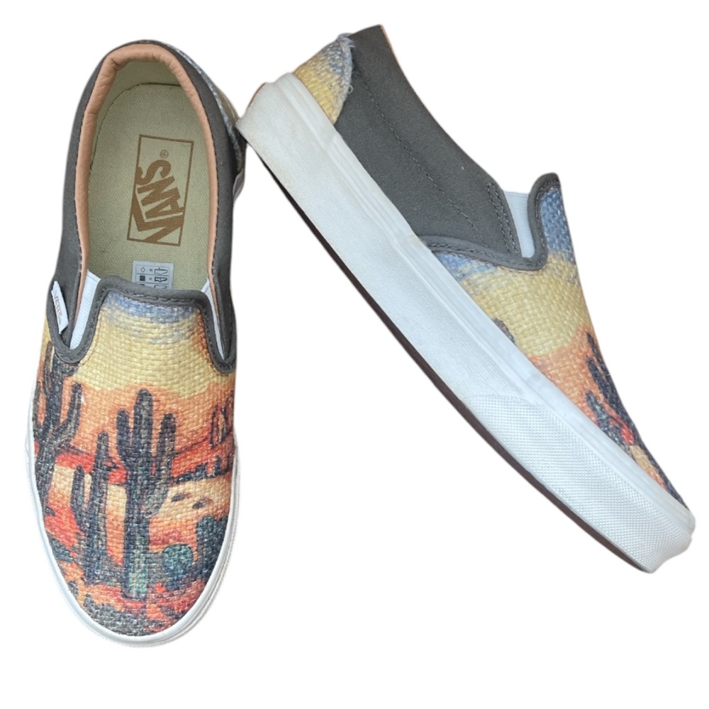 VANS Limited Edition Desert Sunset Slip-On Sneakers - Size Men's 6.5/Women's 8